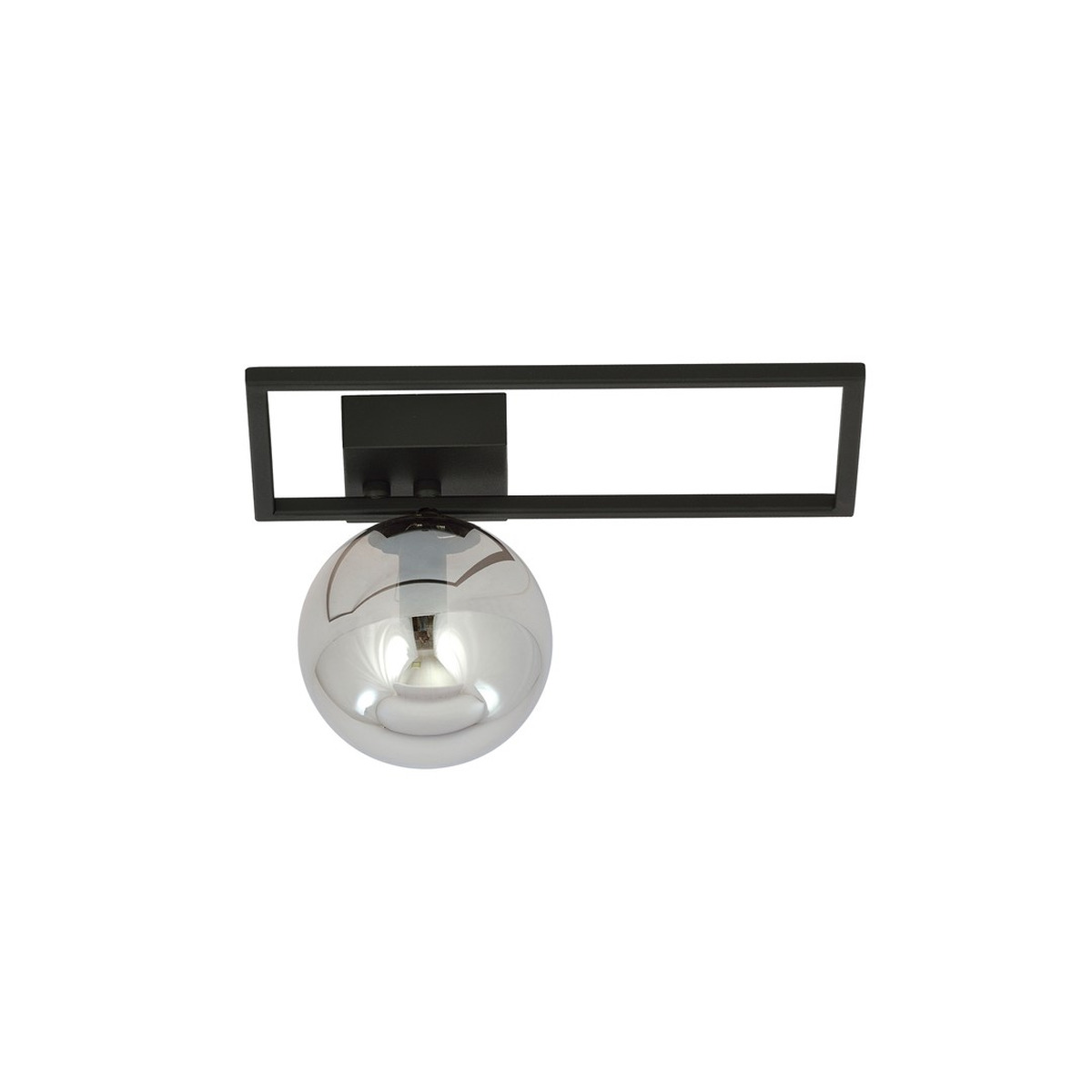 Lampada da soffitto Imago in acciaio nero e grafite