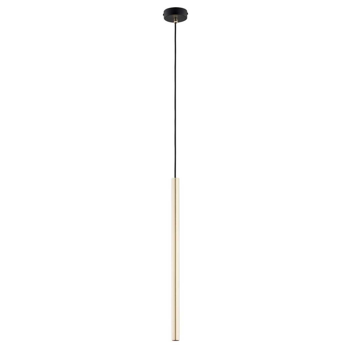 Lampada a sospensione Selter in acciaio oro e nero