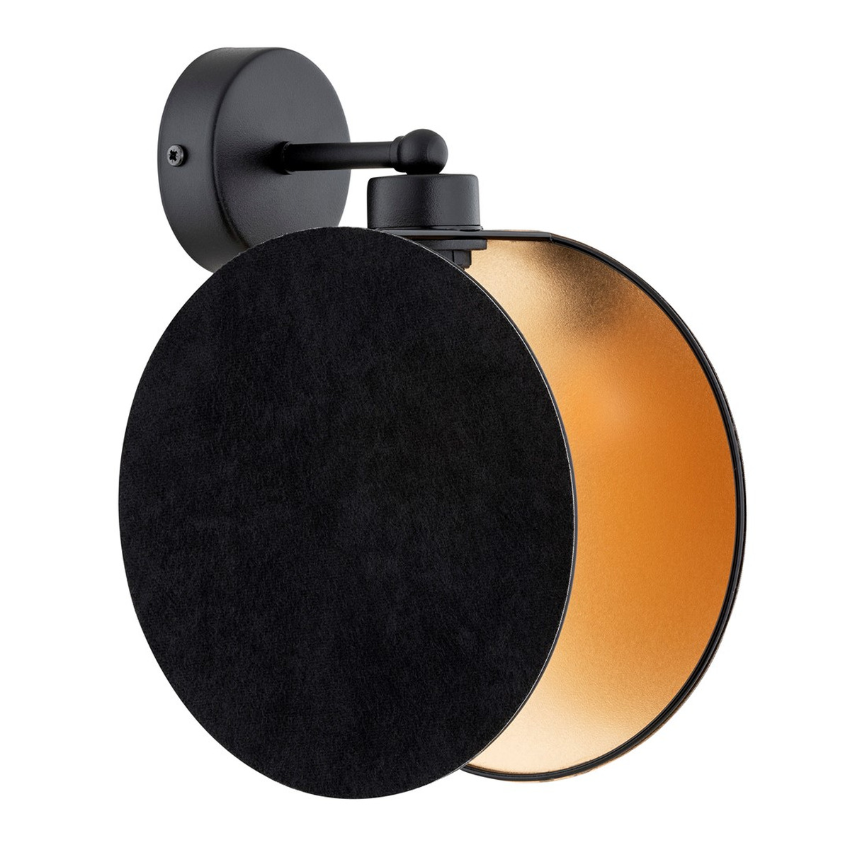 Lampada da parete MOTIF in acciaio nero e oro