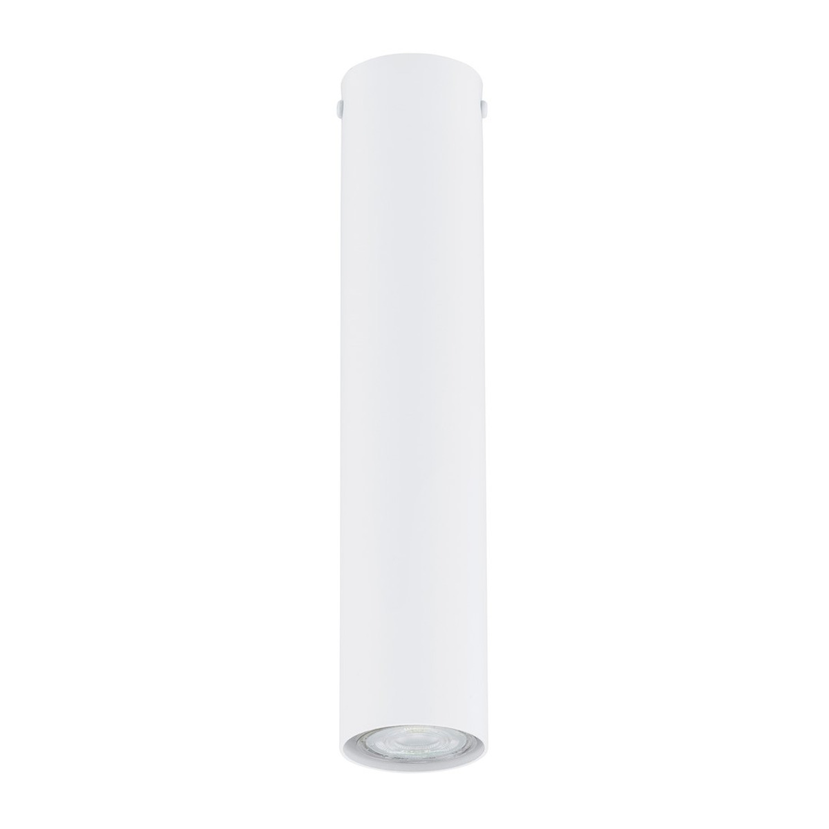 Faretto Tecno in acciaio bianco opaco