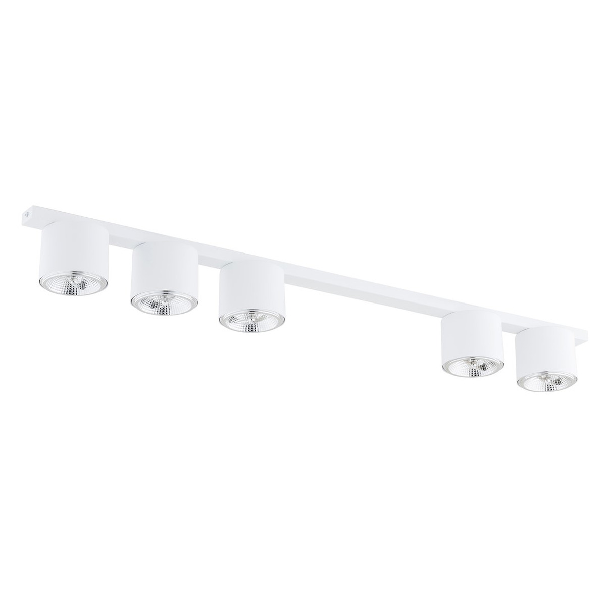Faretto da soffitto Nano in acciaio bianco opaco