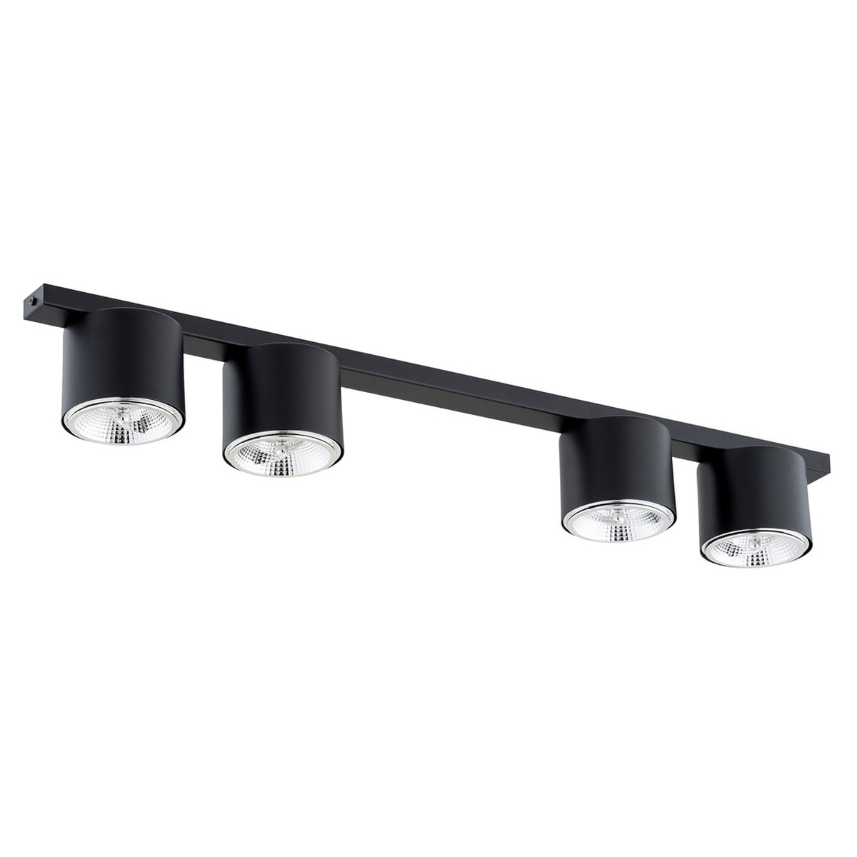 Faretto da soffitto Nano in acciaio nero