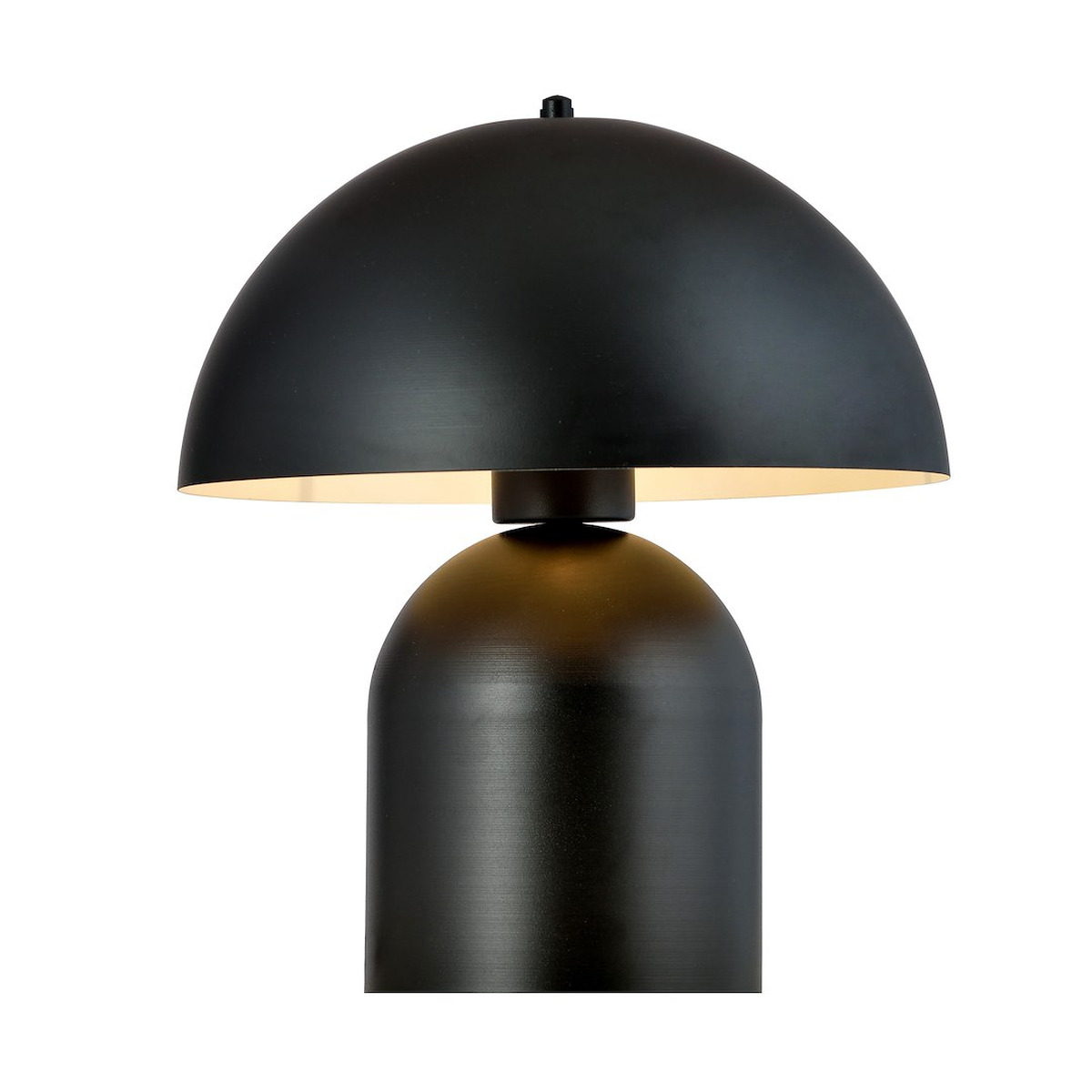 Lampada da tavolo Kava in acciaio nero opaco