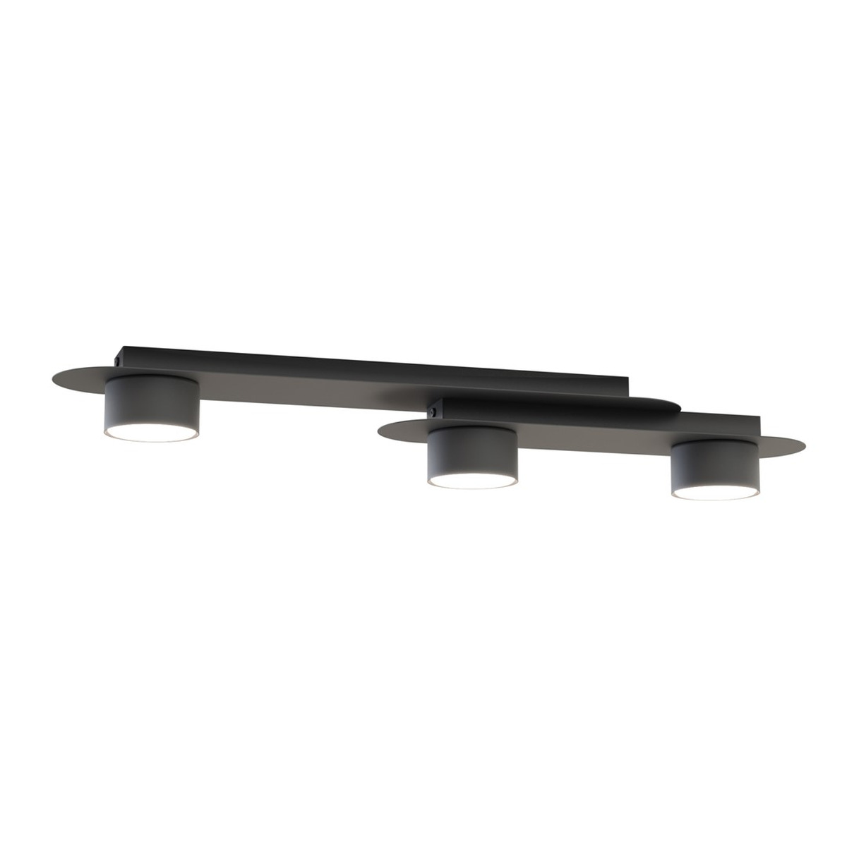 Faretto a soffitto STILO in acciaio nero opaco