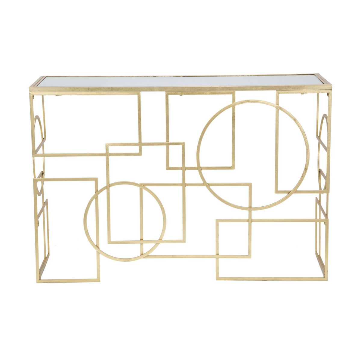 Kendra Home - Tavolo Consolle VKH625, Oro, 120x41x81 cm
