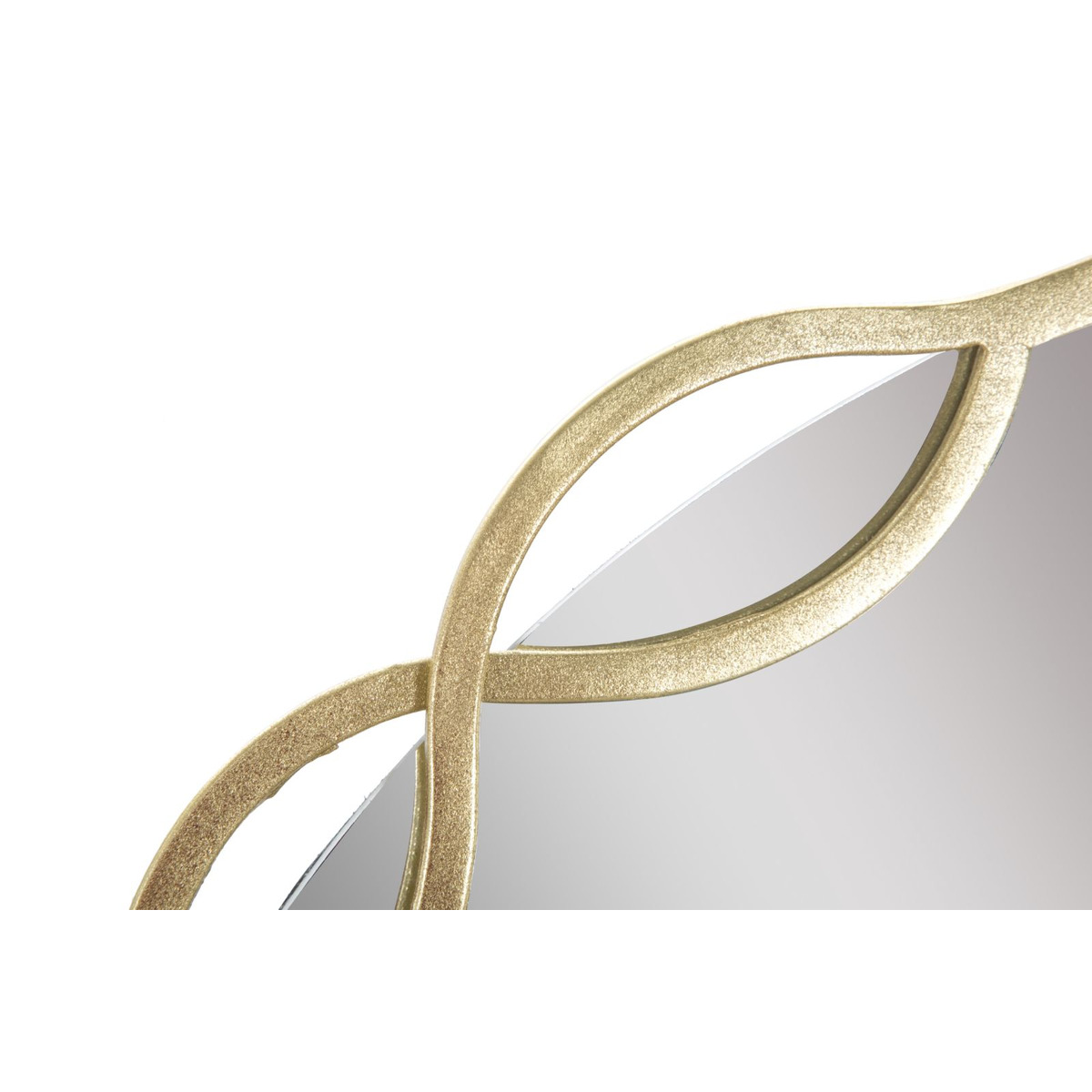 Kendra Home - Specchio con Cornice Farfalla 25, Oro, 73,5x2x72 cm