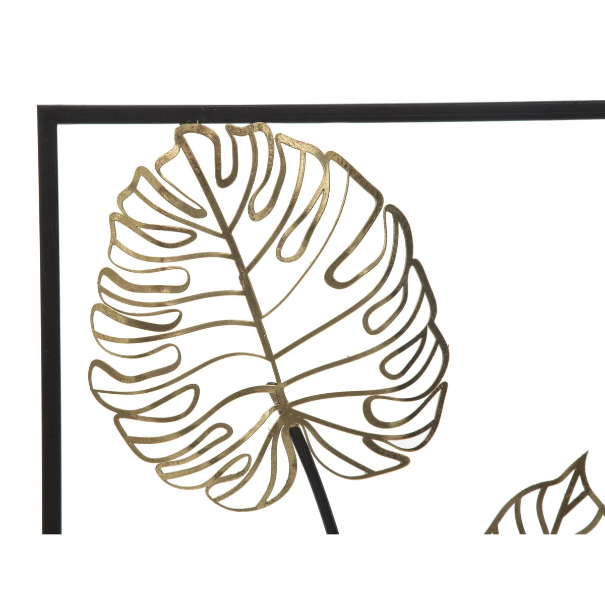 Kendra Home - Decorazione in Metallo 3D Foglia 43, Multicolore, 31x2,5x90 cm