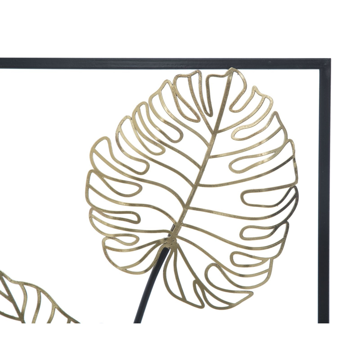 Kendra Home - Decorazione in Metallo 3D Foglia 44, Multicolore, 31x2,5x90 cm