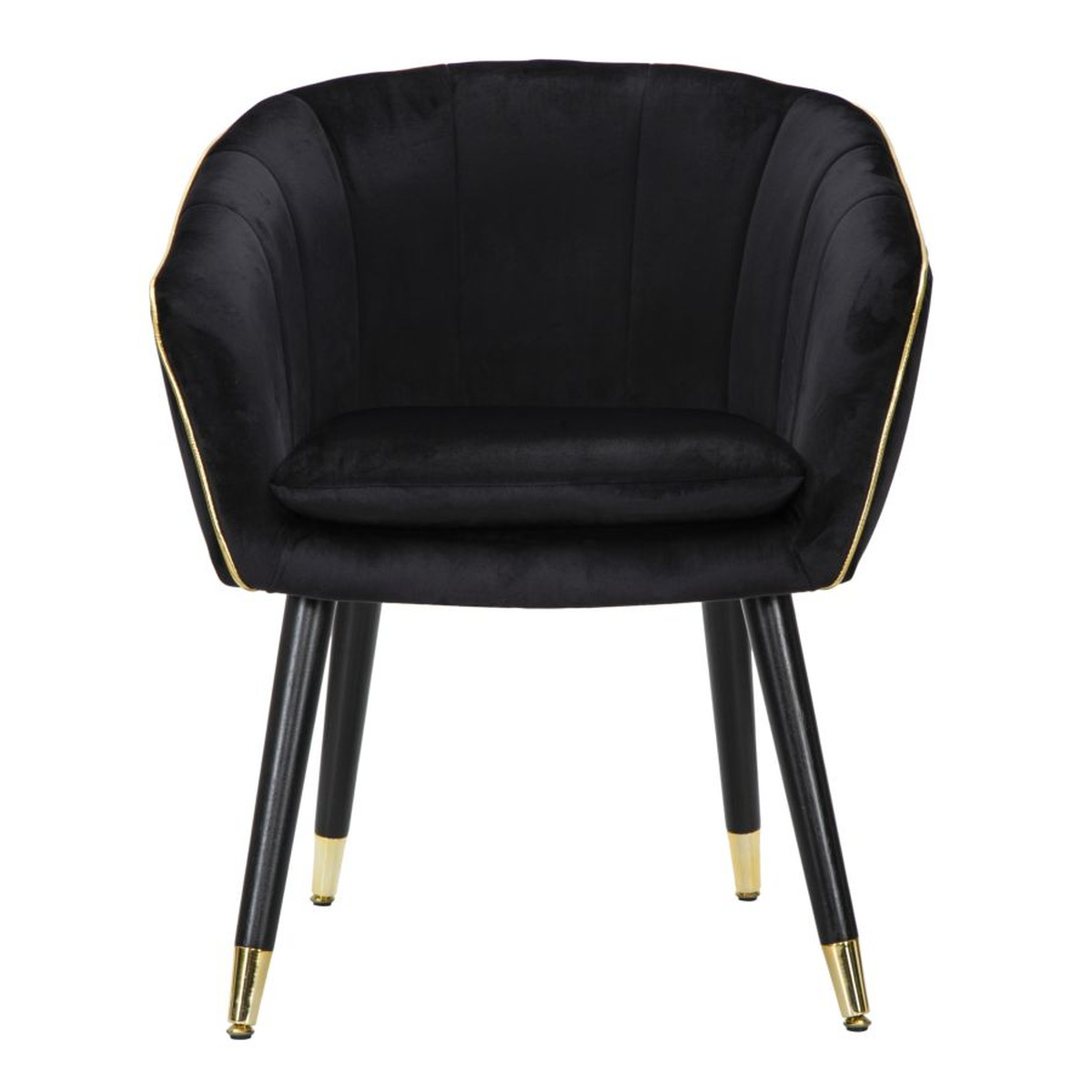 Kendra Home - Poltrona VKH317, Nero, 62x58x78 cm