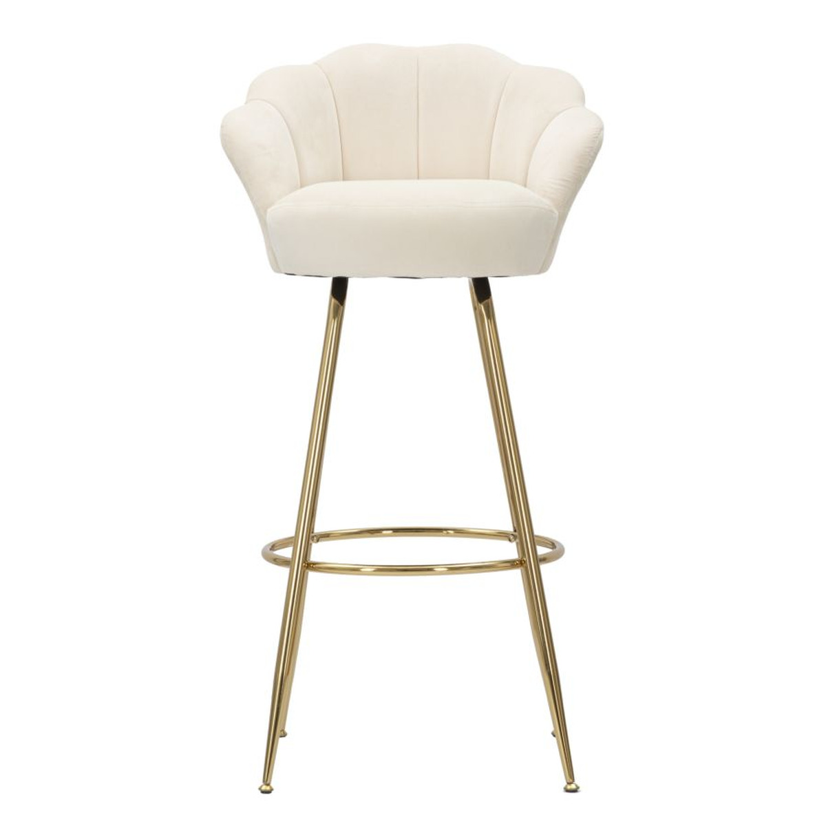 Kendra Home - Sgabello Alto VKH451, Beige, 55x53x110 cm