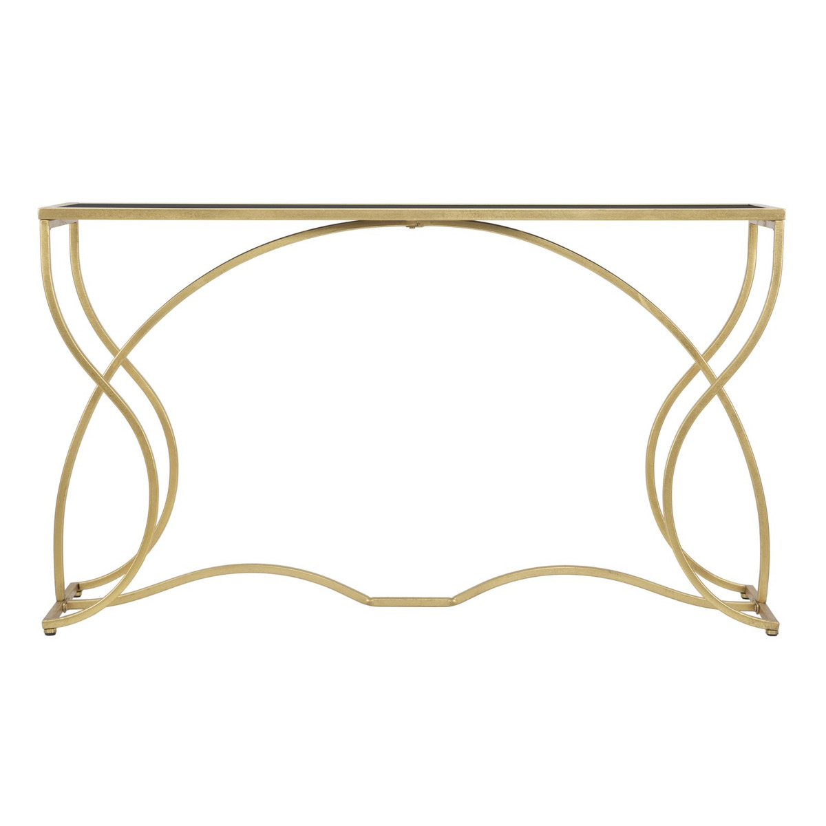 Kendra Home - Tavolo Consolle VKH626, Oro, 130x40x75 cm