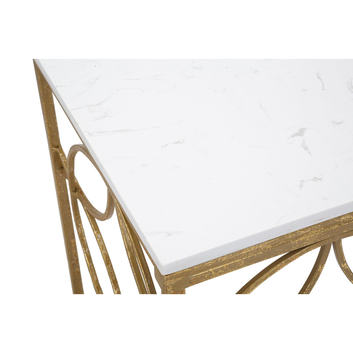 Kendra Home - Tavolo Consolle VKH619, Oro, 120x40x80 cm