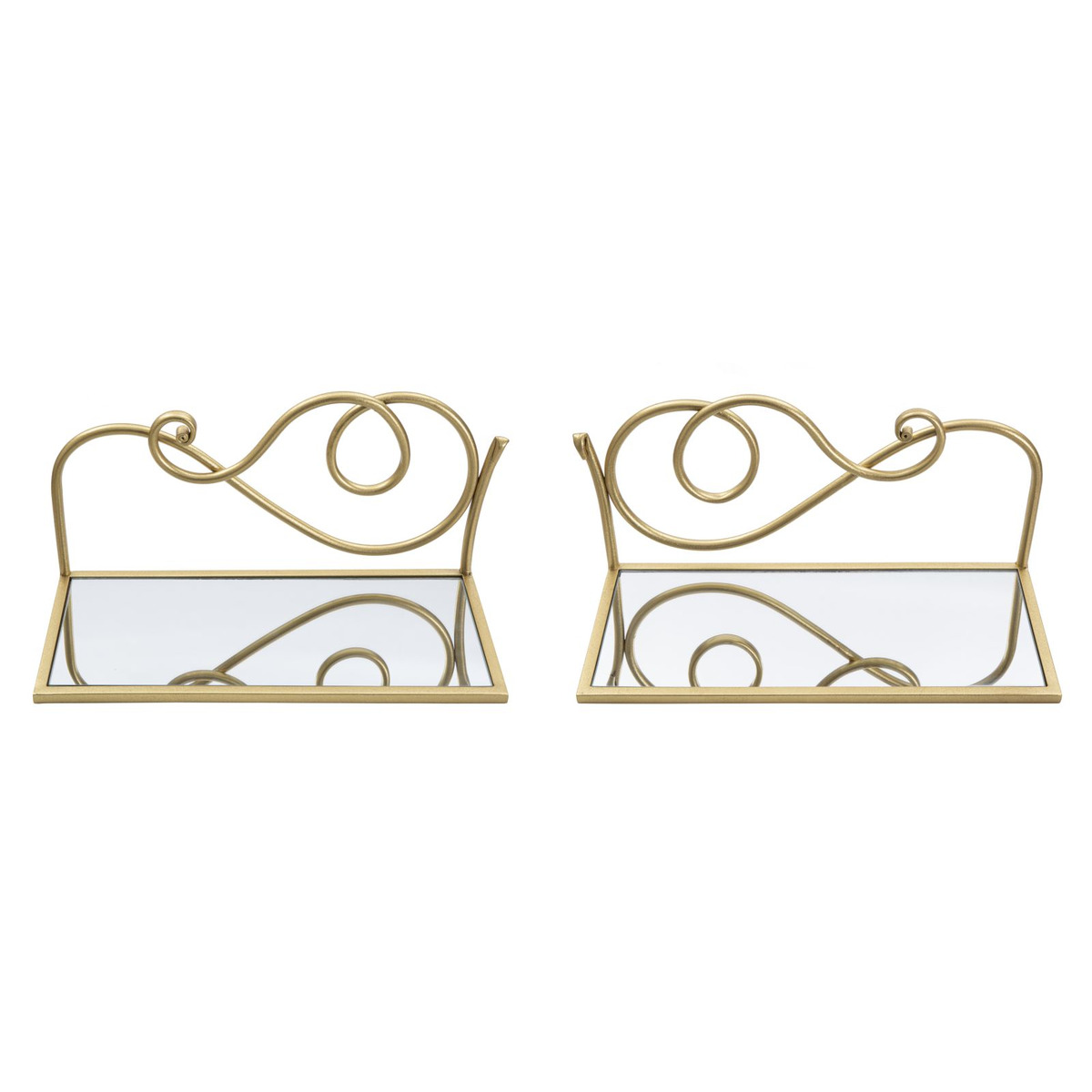 Kendra Home - Mensola VKH226, Oro, 41,5x18x20,5 cm