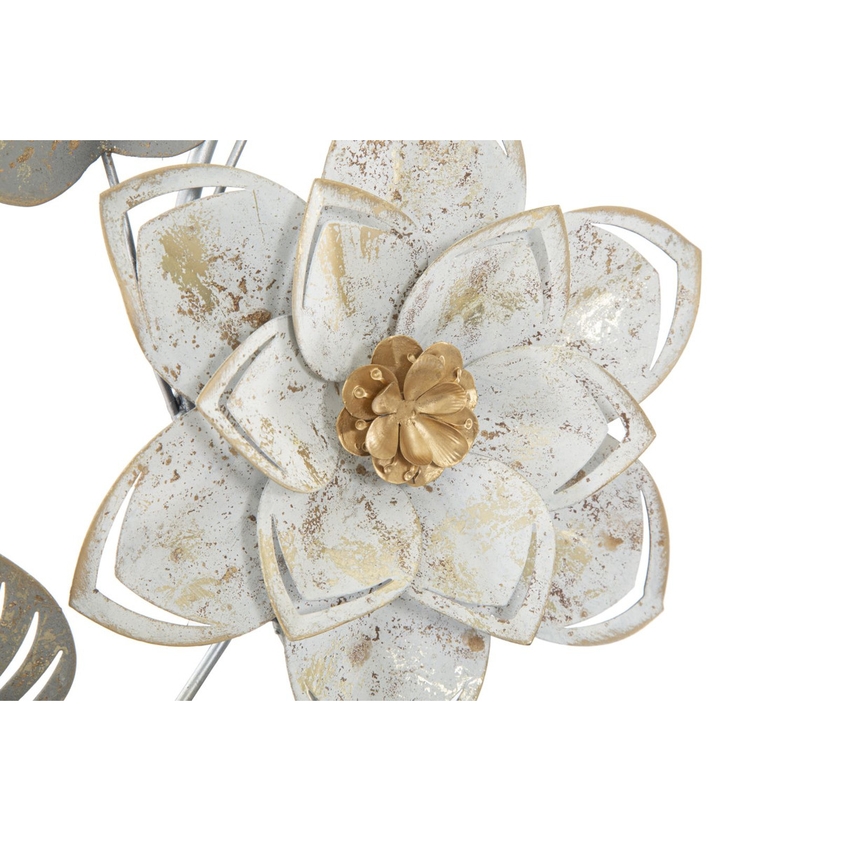 Kendra Home - Decorazione in Metallo 3D Fiori 34, Multicolore, 39x5,5x67,5 cm