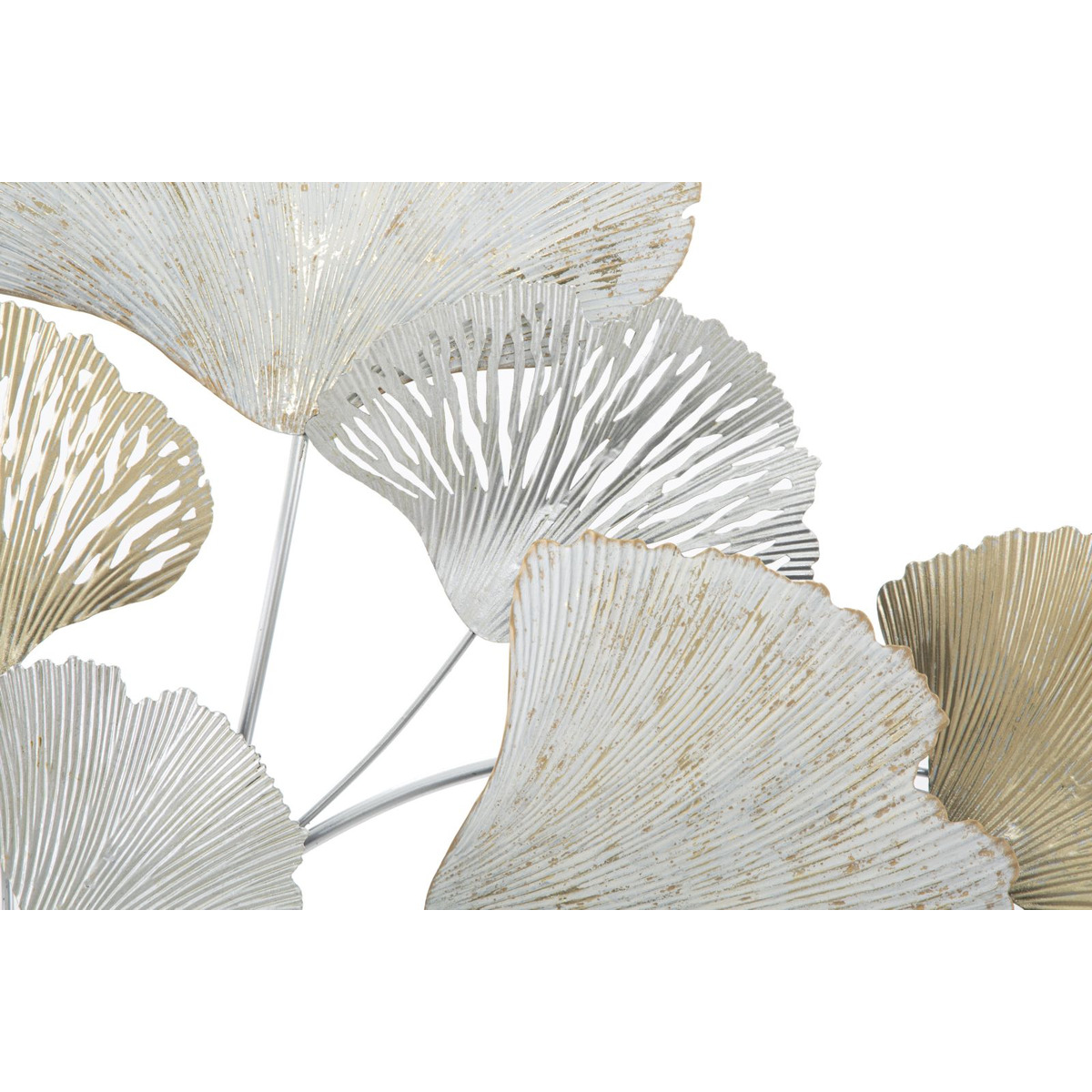 Kendra Home - Decorazione in Metallo 3D Foglia 14, Multicolore, 85,5x10x113 cm