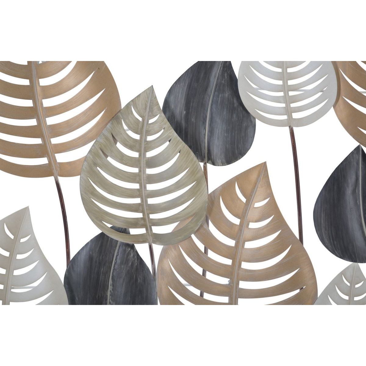 Kendra Home - Decorazione in Metallo 3D Foglia 16, Multicolore, 103,5x5x84 cm