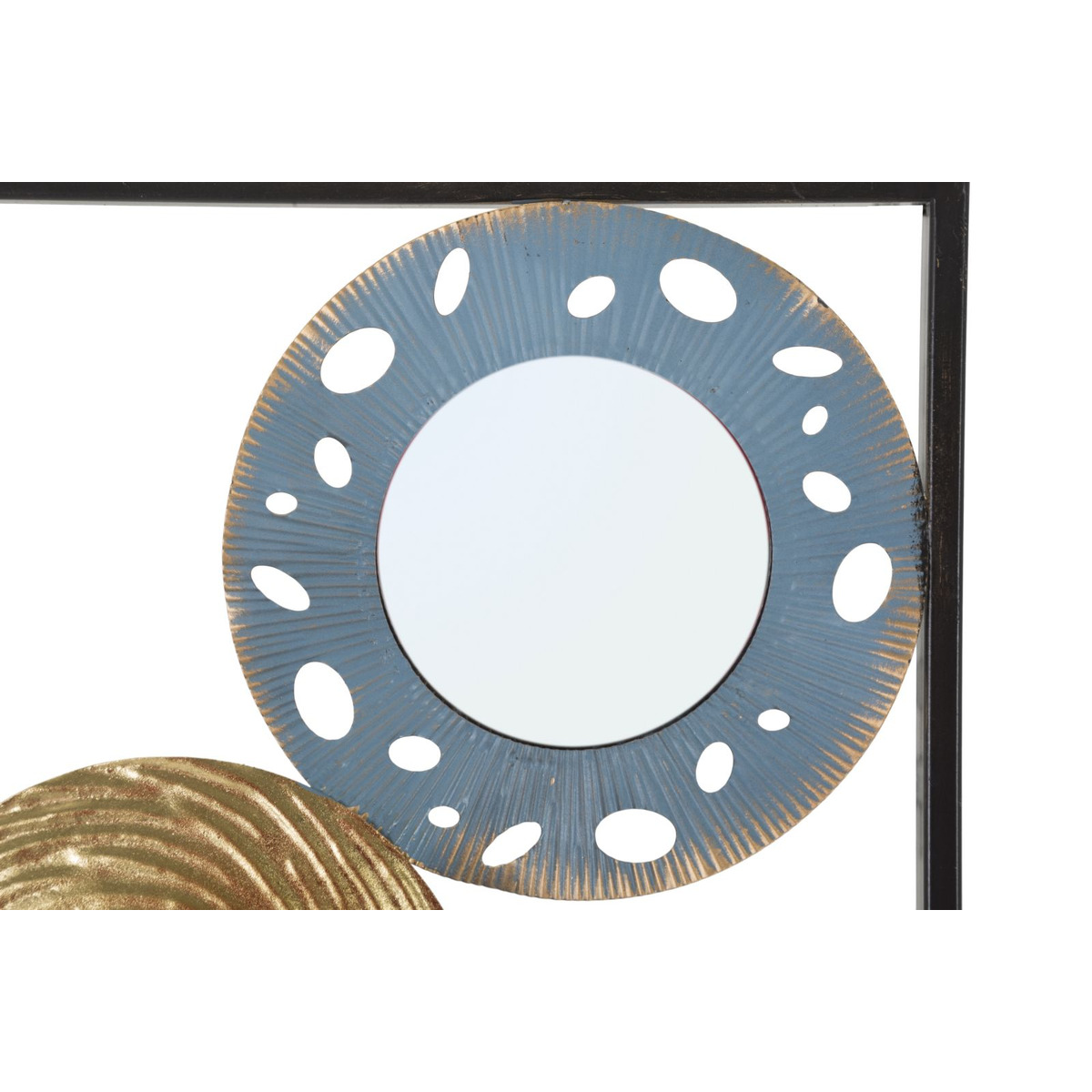 Kendra Home - Decorazione in Metallo 3D Cerchi 8, Multicolore, 31x3x90 cm