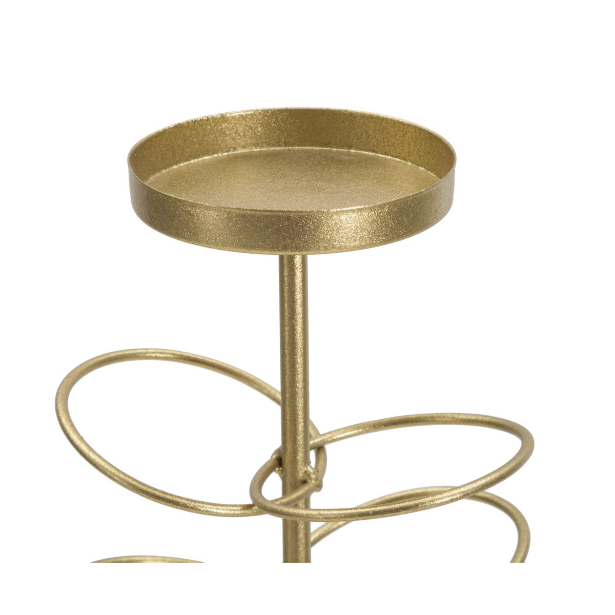 Kendra Home - Portacandela VKH341, Oro, 14x13x46 cm