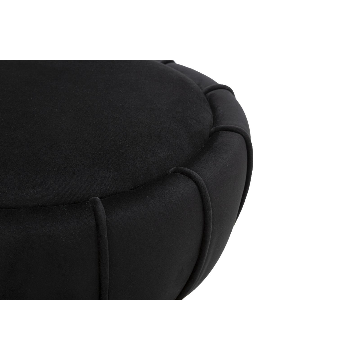 Kendra Home - Pouf VKH360, Nero, 40x40x44 cm