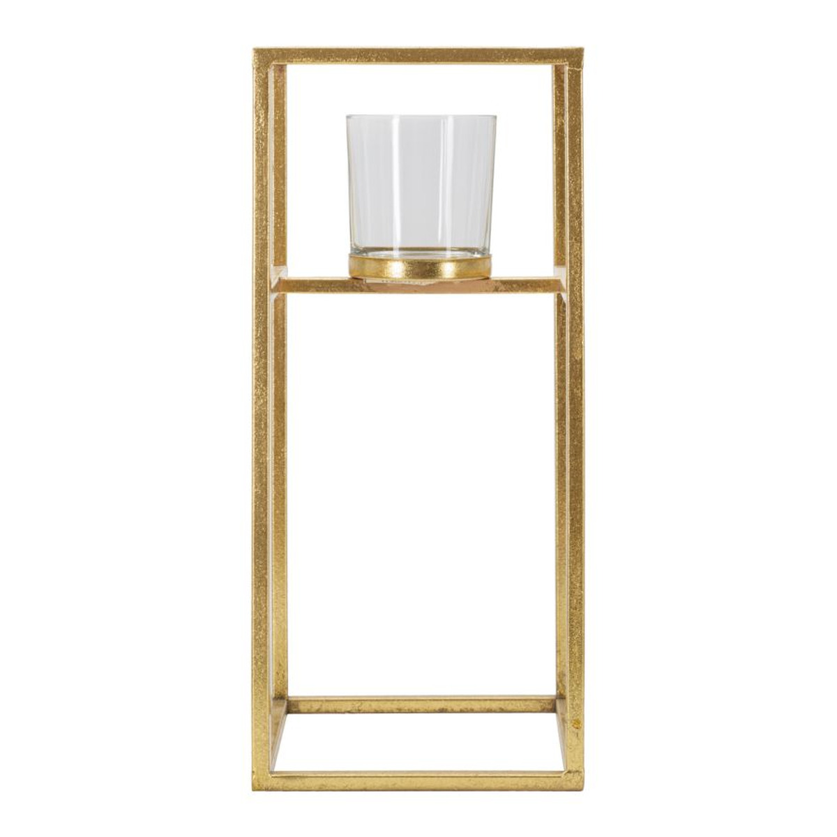 Kendra Home - Candle Holder VKH347, Gold, 15x15x35 cm
