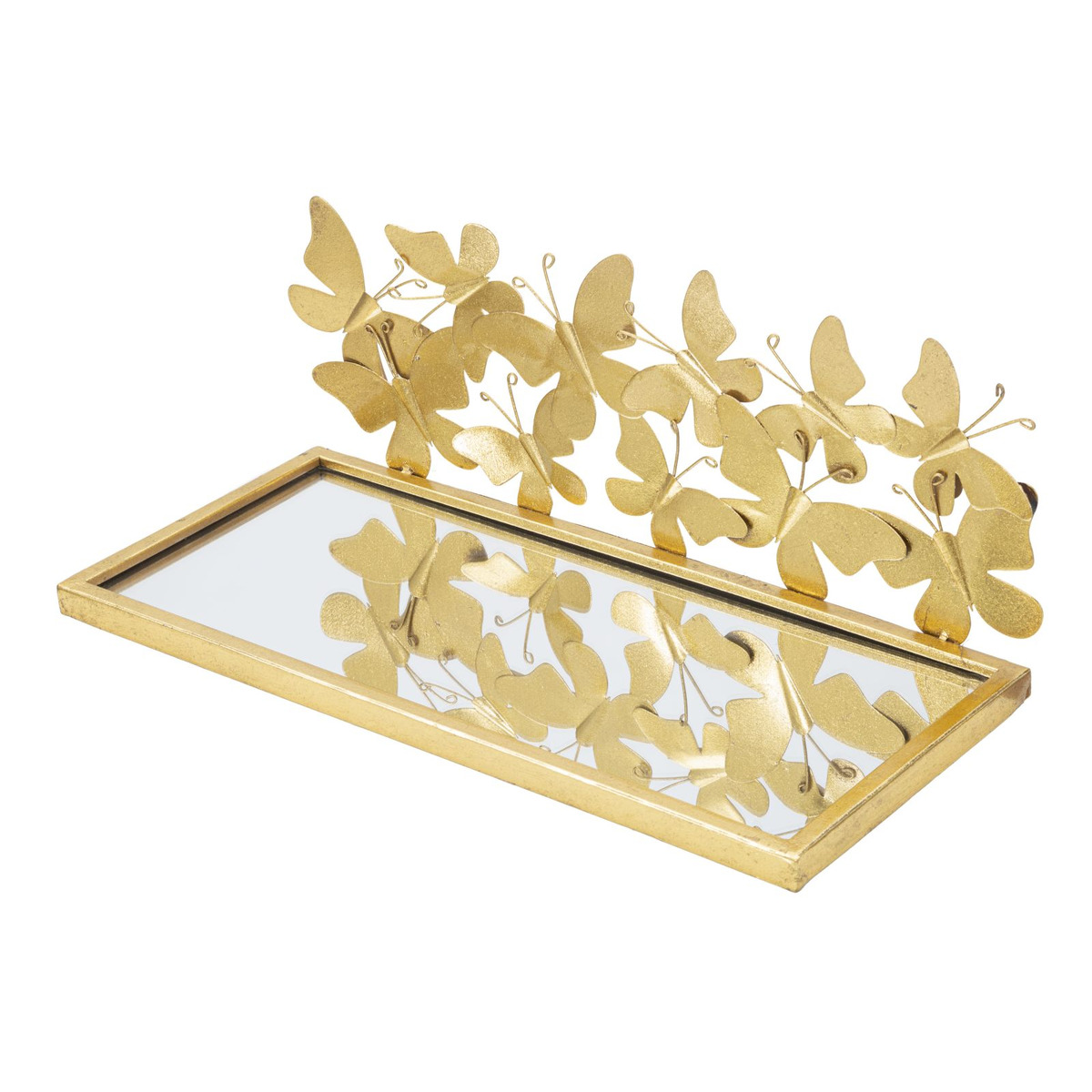 Kendra Home - Mensola Farfalla 18, Oro, 43x19,2x16,5 cm