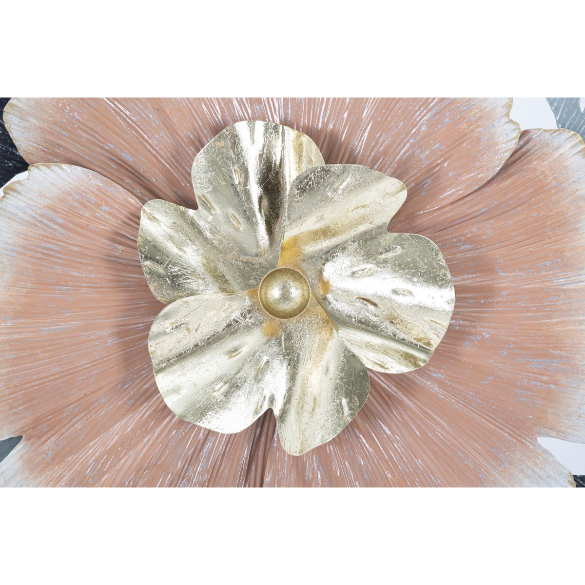 Kendra Home - Decorazione in Metallo 3D Fiori 25, Multicolore, 93x7,5x53 cm