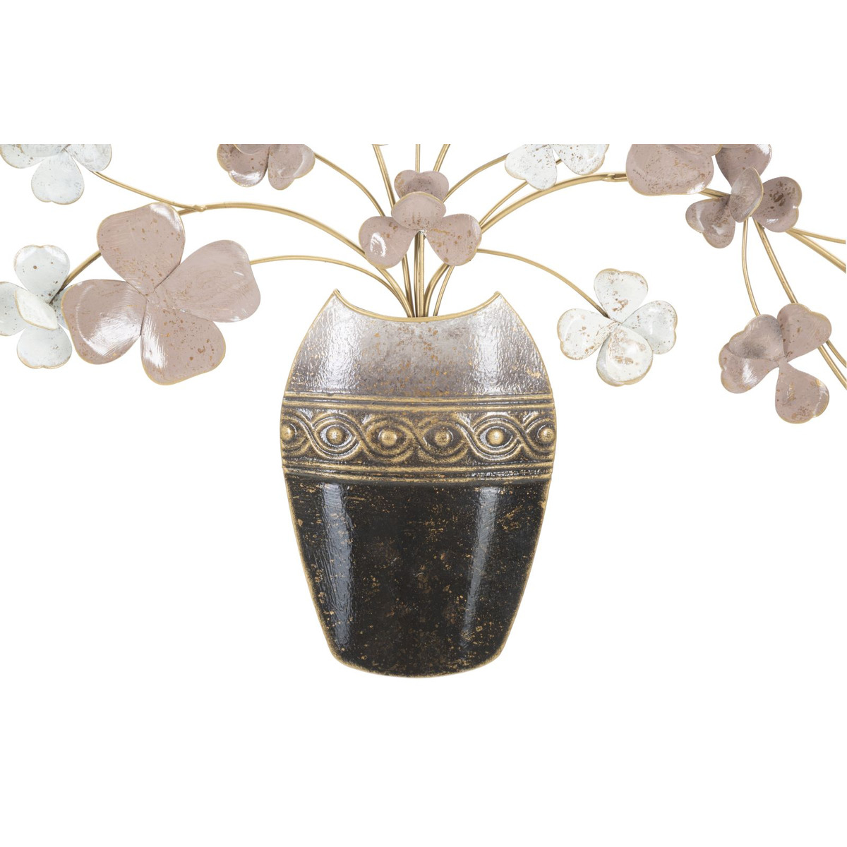 Kendra Home - Decorazione in Metallo 3D Fiori 35, Multicolore, 87,5x6x46 cm