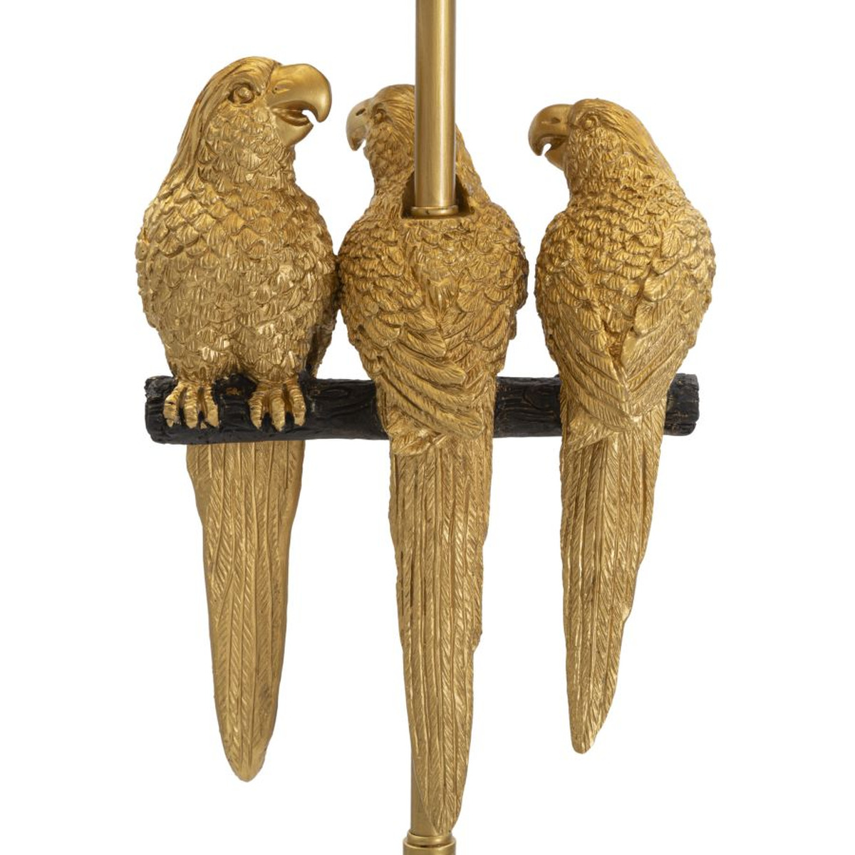 Kendra Home - Lampada da Terra Pappagallo 4, Nero, 37x37x164,5 cm