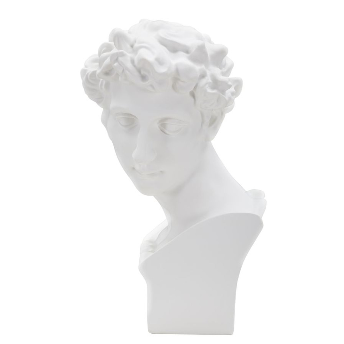 Kendra Home - Scultura Grecia 4, Bianco, 20x17,5x30 cm