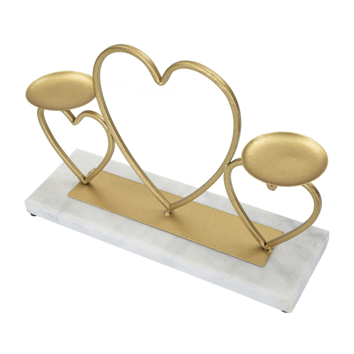 Kendra Home - Portacandela VKH338, Oro, 30x9x20 cm