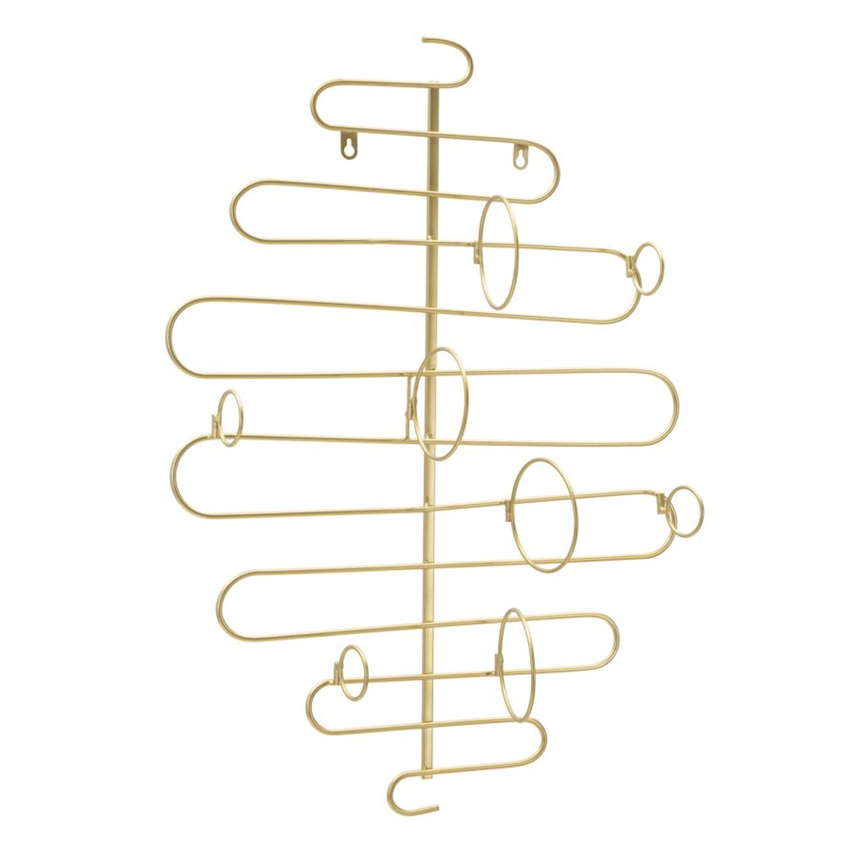 Kendra Home - Porta Bottiglie VKH326, Oro, 53x13x72 cm