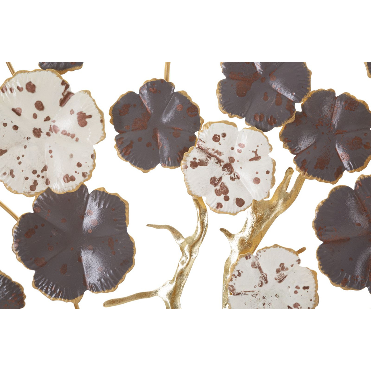 Kendra Home - Decorazione in Metallo 3D Albero 6, Multicolore, 73,7x5x80 cm