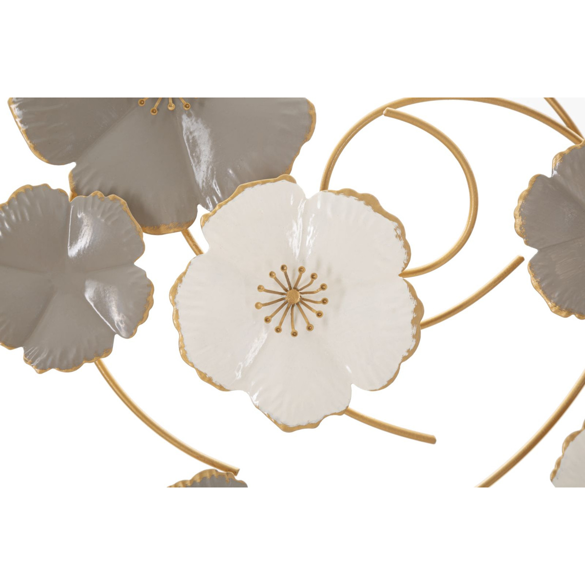 Kendra Home - Decorazione in Metallo 3D Cerchi 10, Multicolore, 63,5x5x67,9 cm