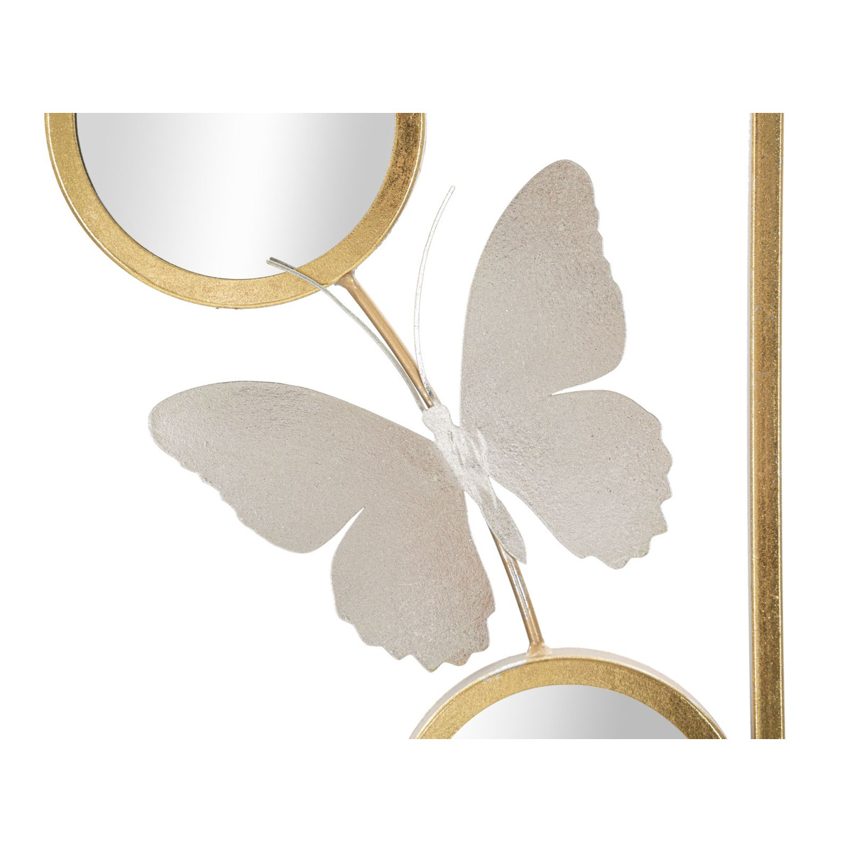 Kendra Home - Decorazione in Metallo 3D Farfalla 6, Multicolore, 31x2x90 cm