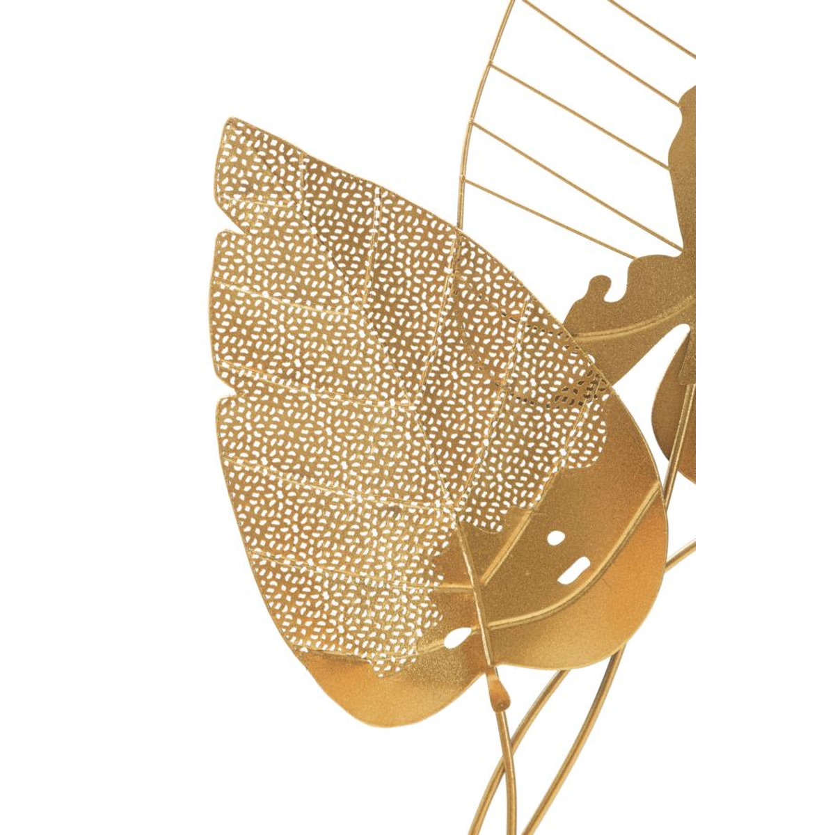 Kendra Home - Decorazione in Metallo 3D Foglia 49, Multicolore, 53x4x84,5 cm