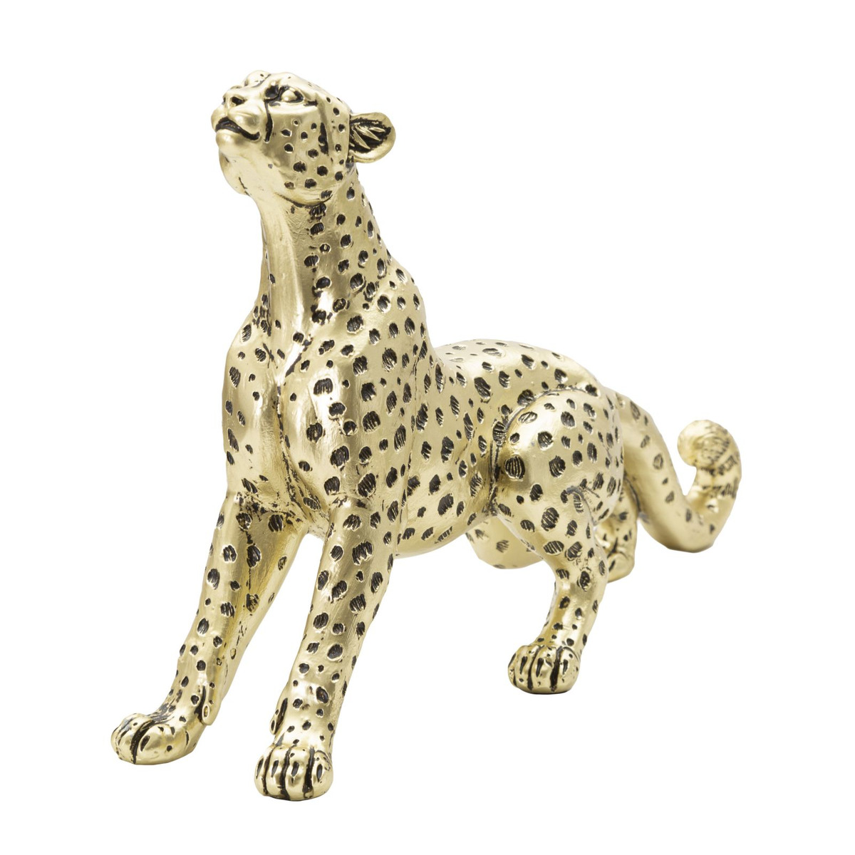 Kendra Home - Sculpture Leopard, Gold, 33x7,7x19,5 cm