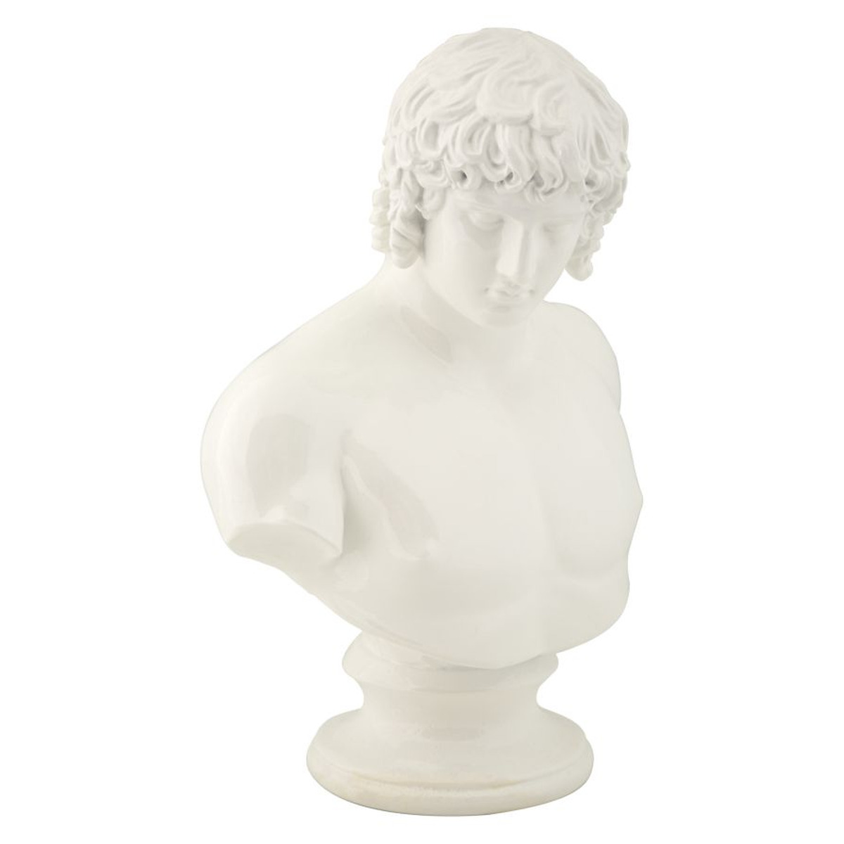 Kendra Home - Scultura Grecia 6, Bianco, 18,2x12,8x25 cm