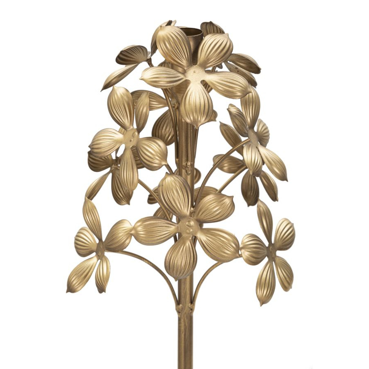 Kendra Home - Portacandela VKH335, Oro, 17x17x118 cm