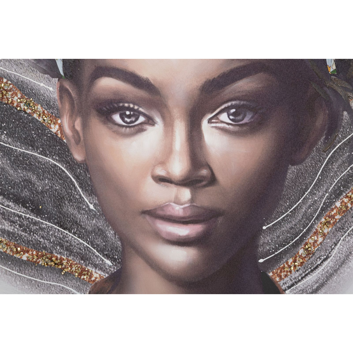 Kendra Home - Stampa su Tela Africa 16, Multicolore, 100x3x100 cm