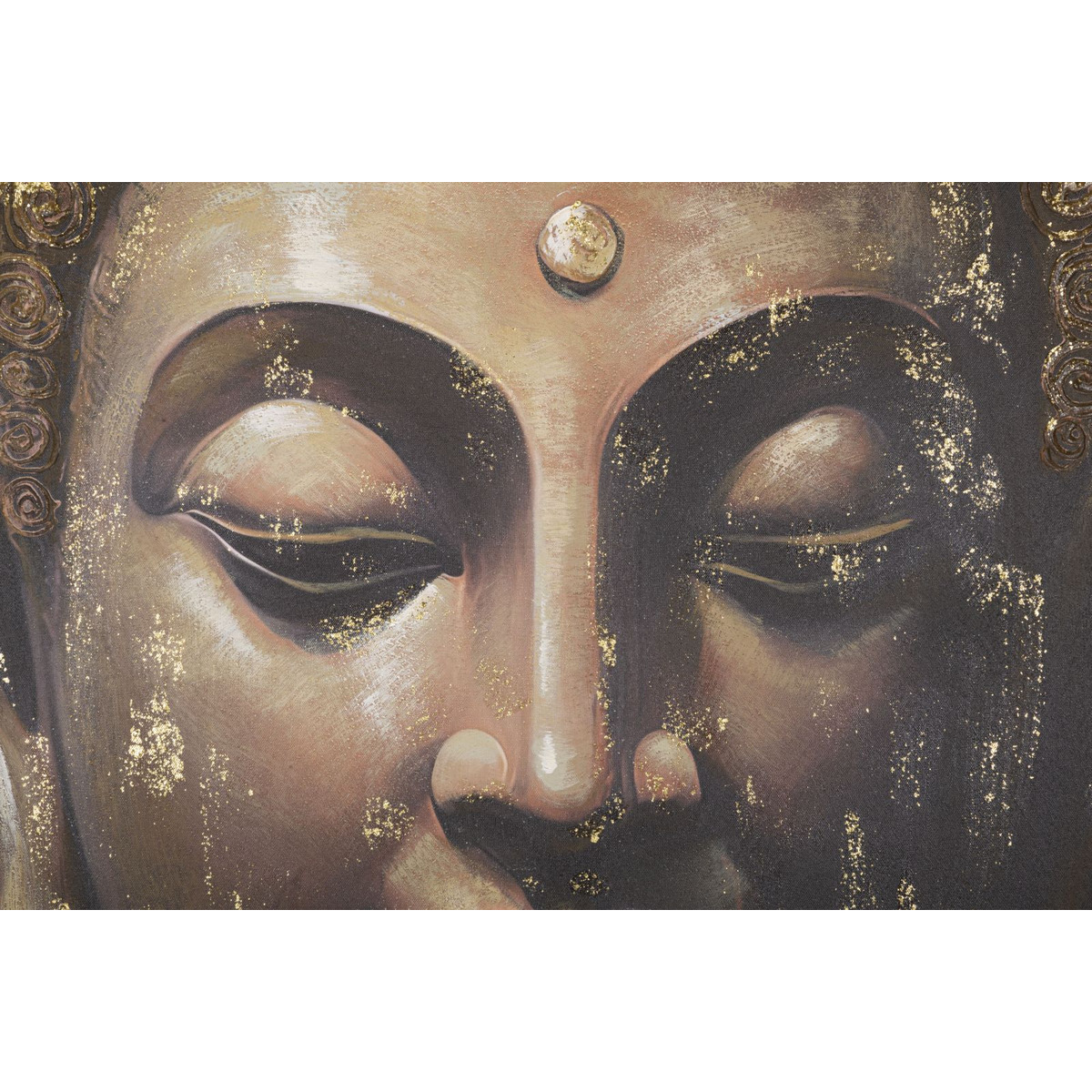 Kendra Home - Stampa su Tela Buddah 4, Multicolore, 100x3x100 cm