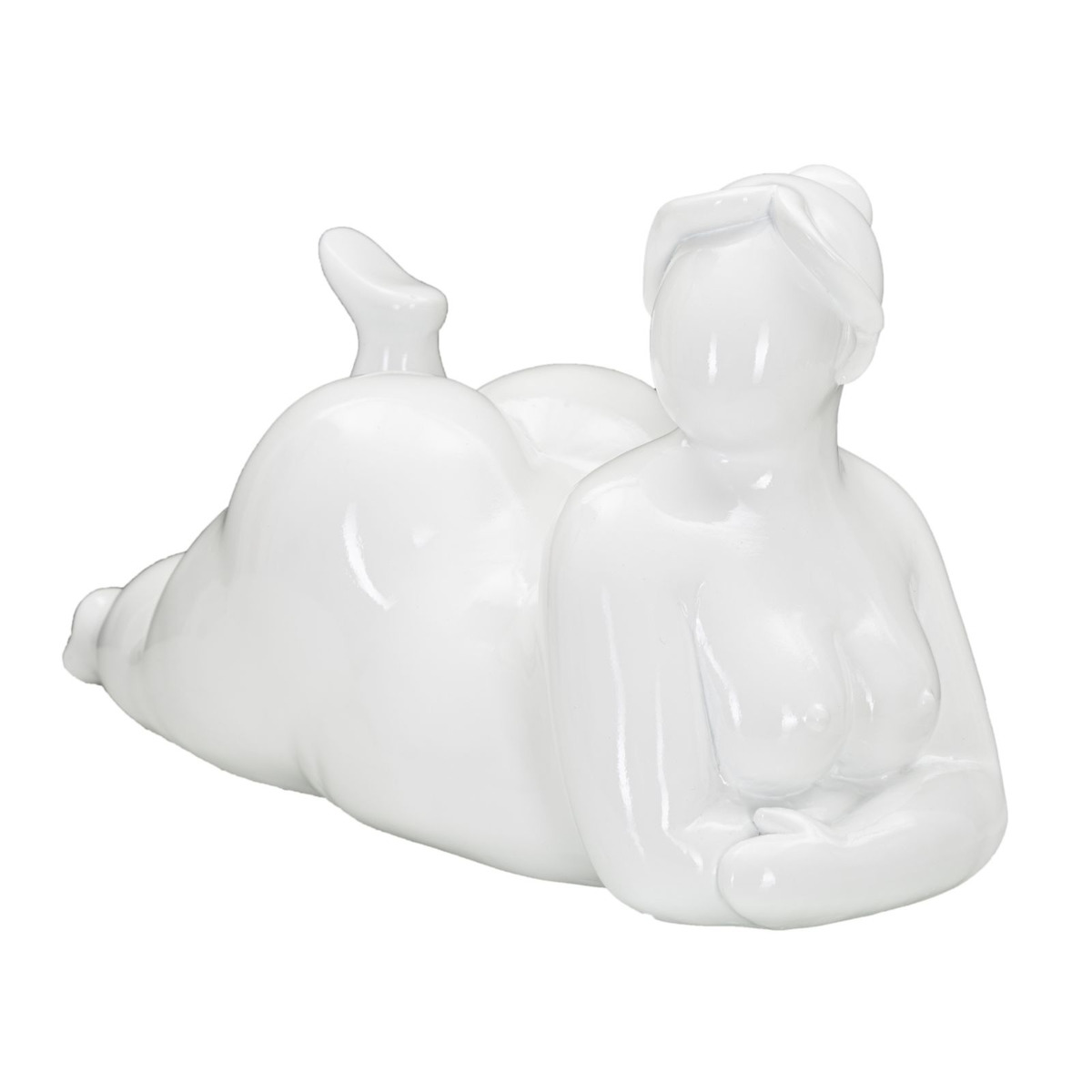 Kendra Home - Sculpture VKH377, White, 32x16x16 cm