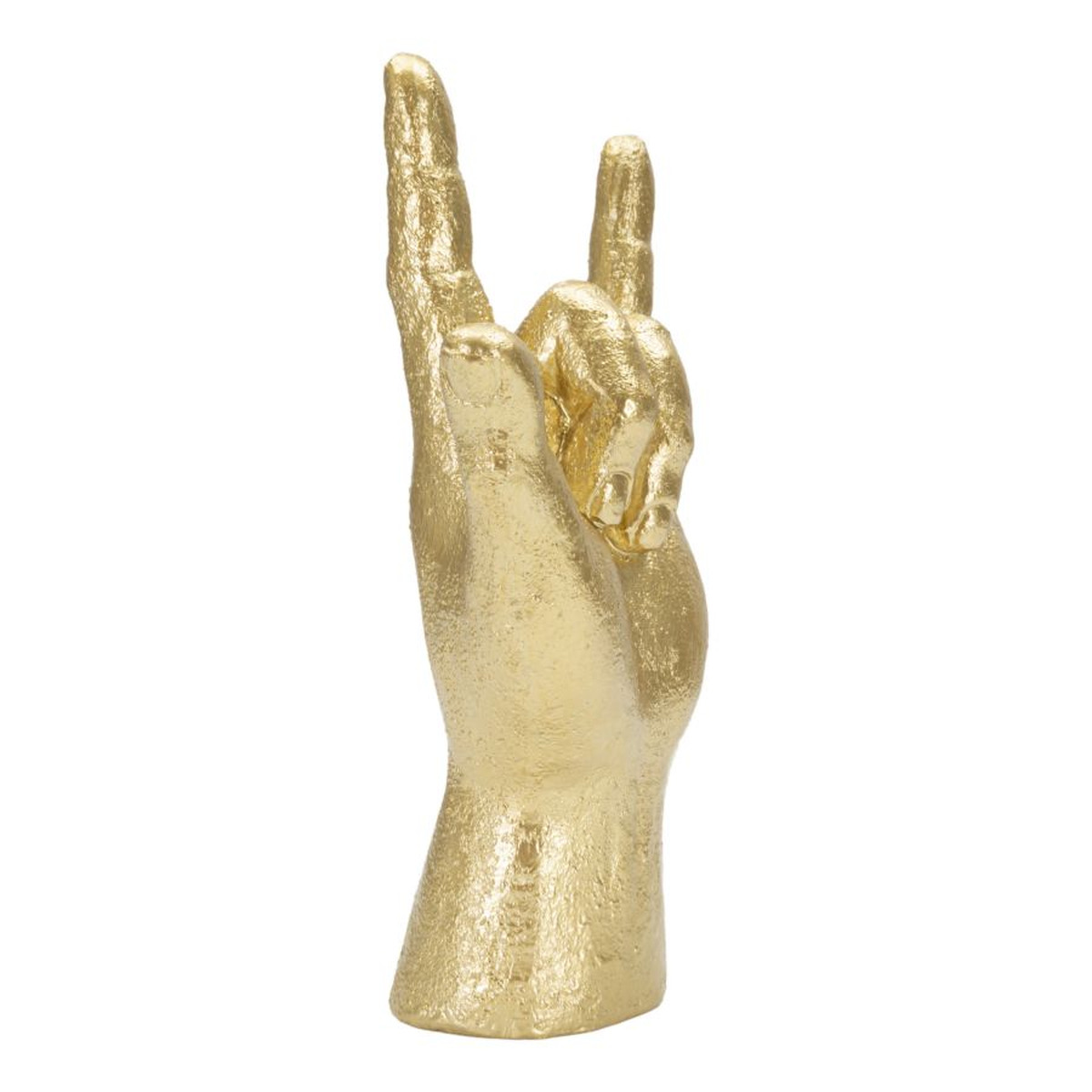 Kendra Home - Scultura Mani 4, Oro, 14,5x7x23 cm