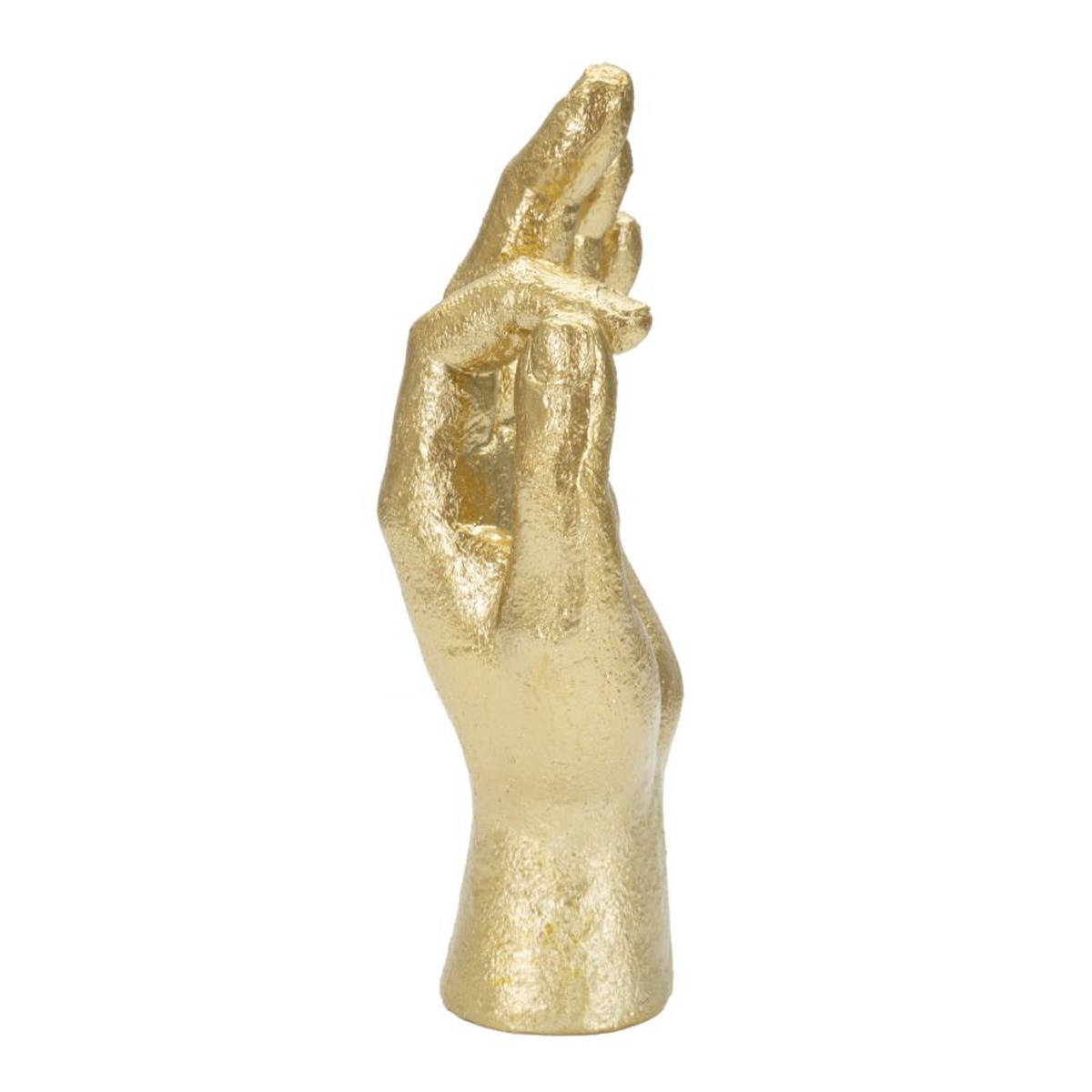 Kendra Home - Sculpture Hands 5, Gold, 10x7x22,5 cm