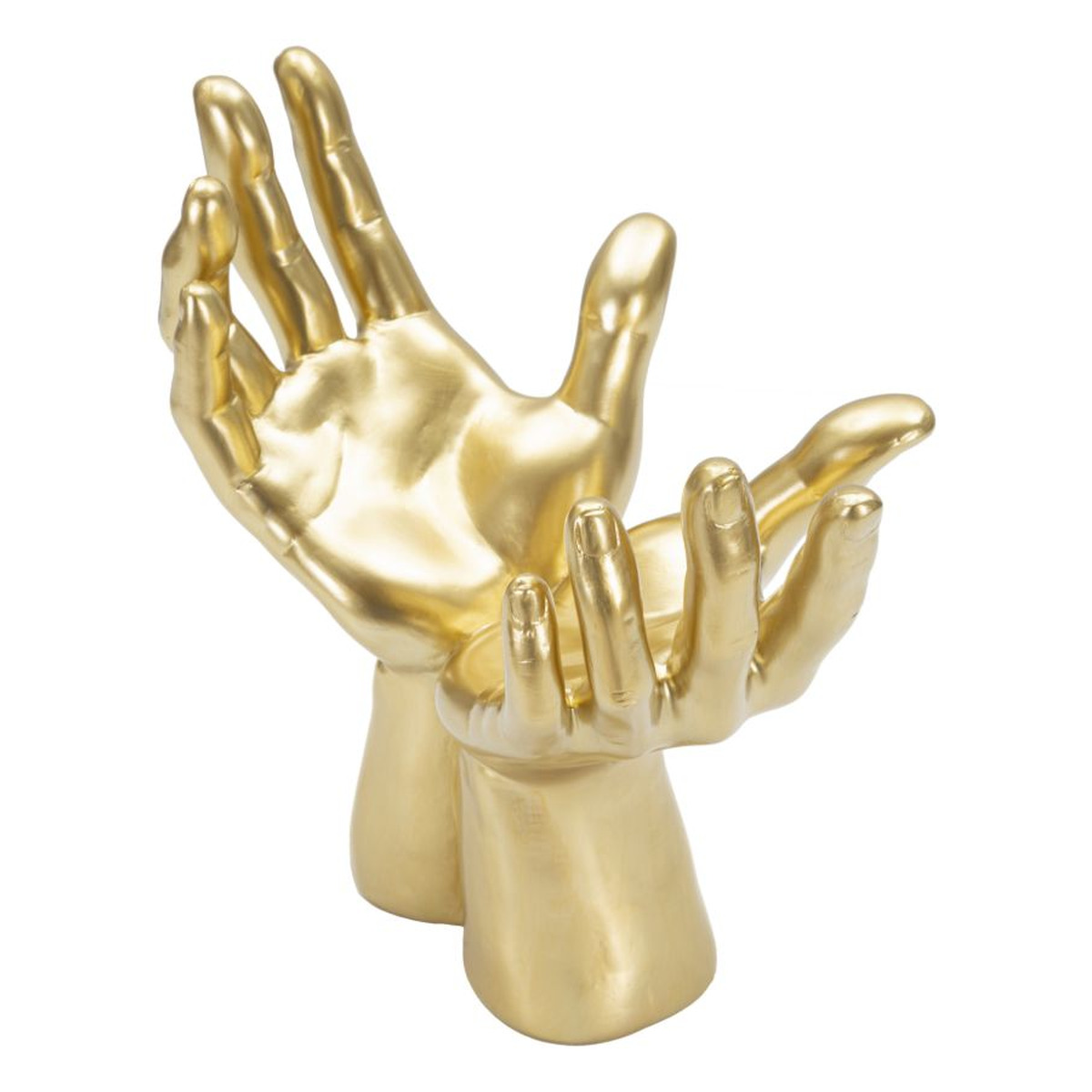 Kendra Home - Scultura Mani 3, Oro, 25x15x24 cm