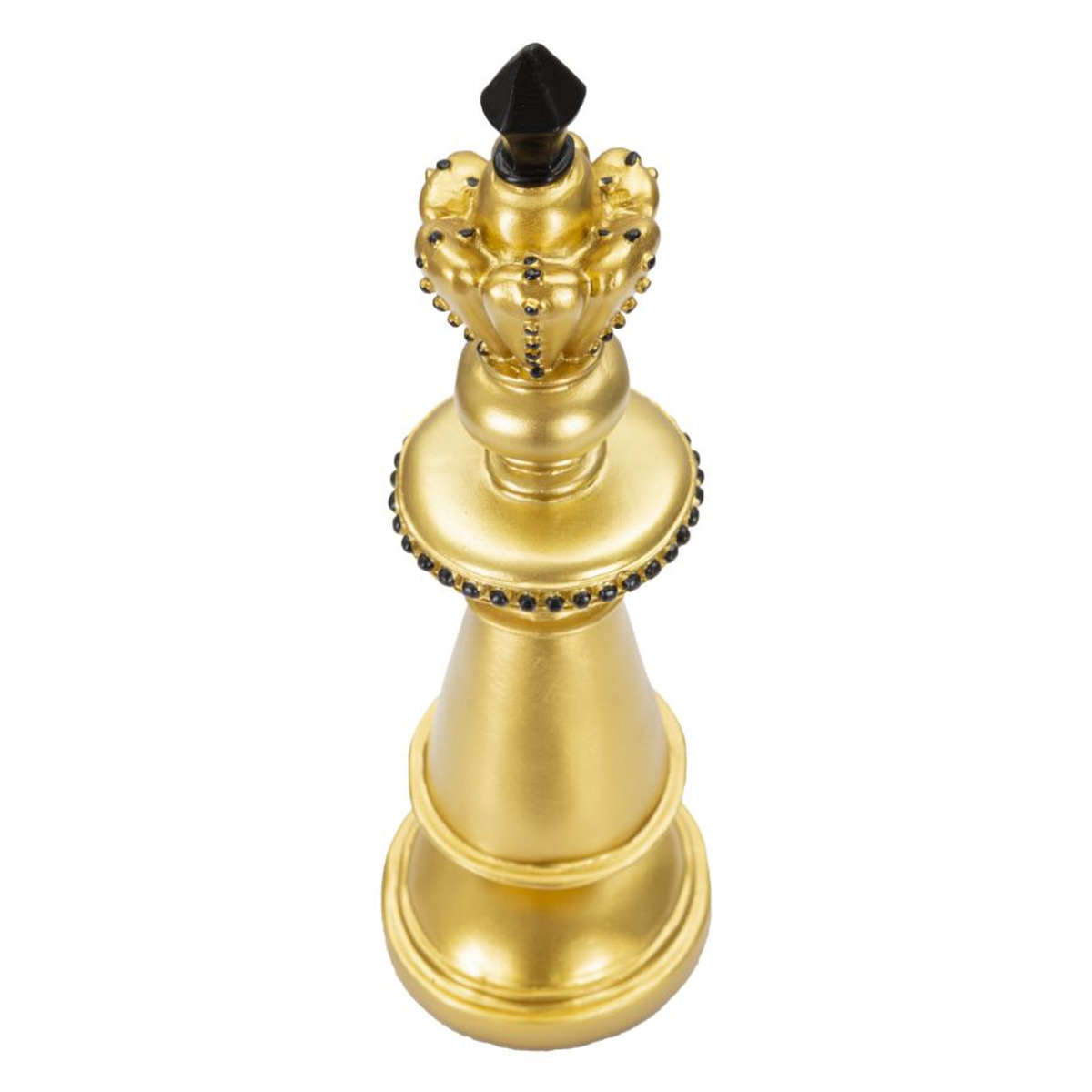 Kendra Home - Sculpture Chess 11, Gold, 11x11x32,5 cm