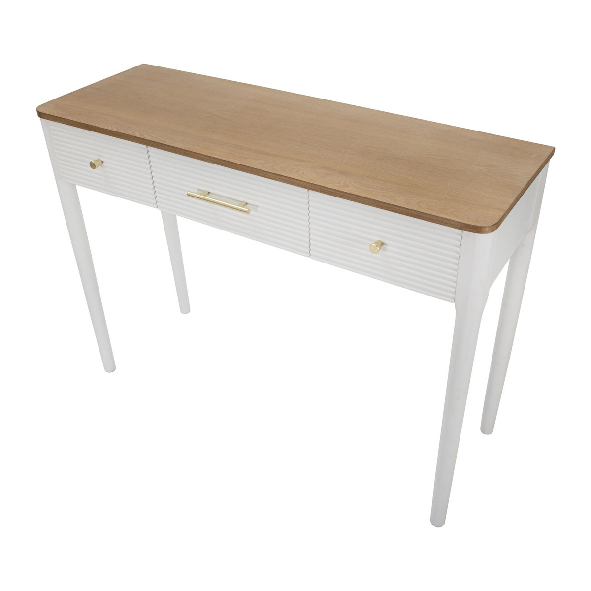 Kendra Home - Tavolo Consolle VKH606, Bianco, 107x37x80 cm