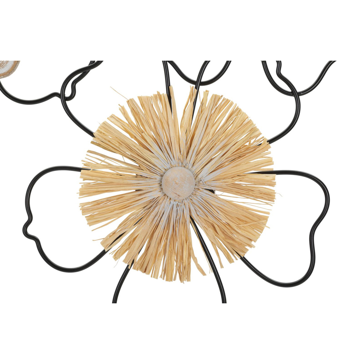 Kendra Home - Decorazione in Metallo 3D Fiori 53, Marrone, 75x3,5x42 cm