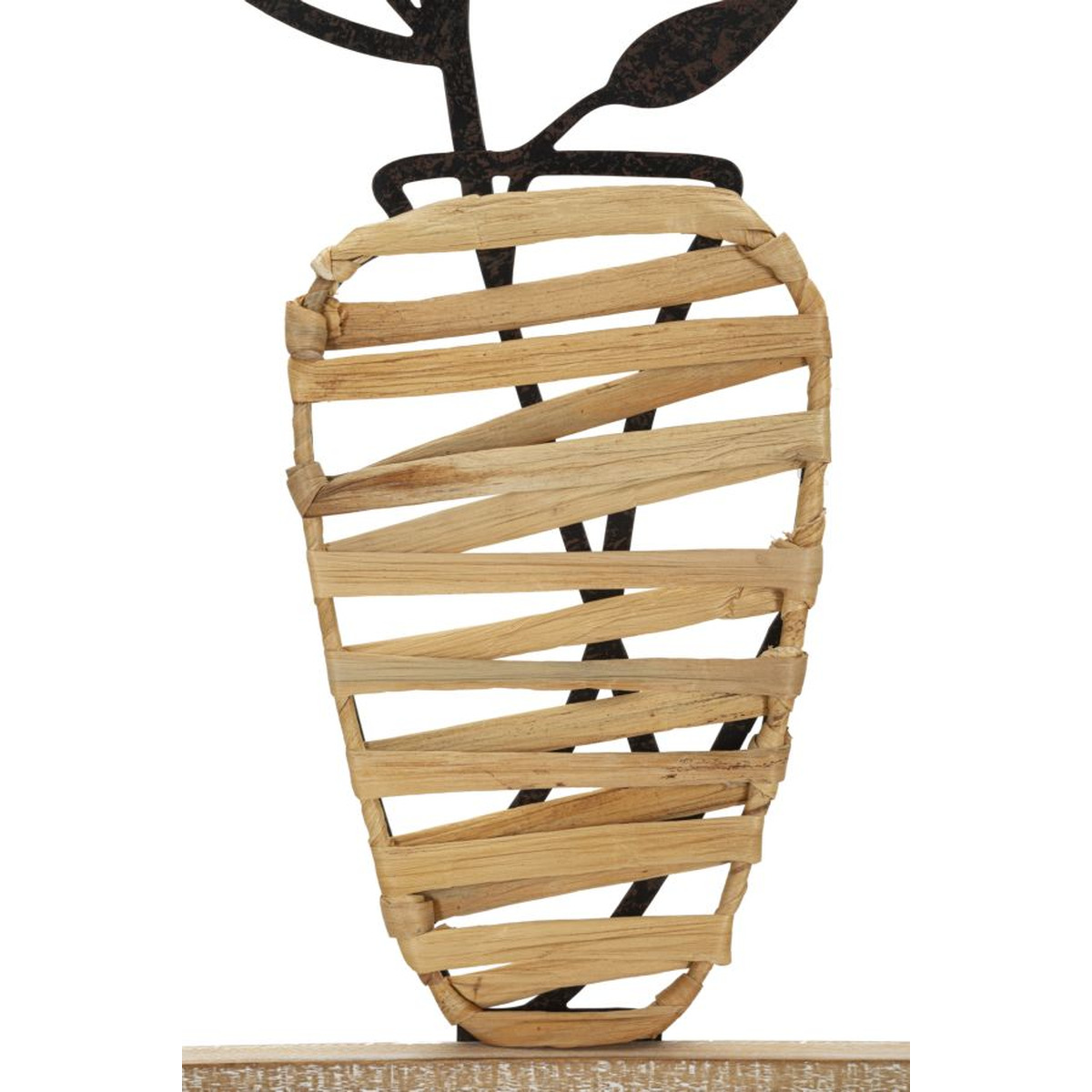 Kendra Home - Decorazione in Metallo 3D Fiori 52, Marrone, 40x3,5x80 cm