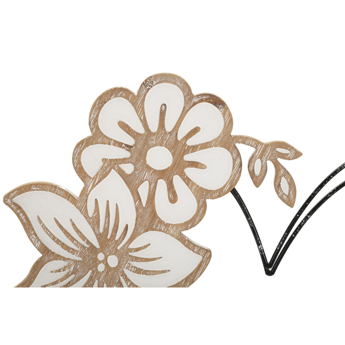 Kendra Home - Decorazione in Metallo 3D Cuore 1, Marrone, 50x2x45 cm