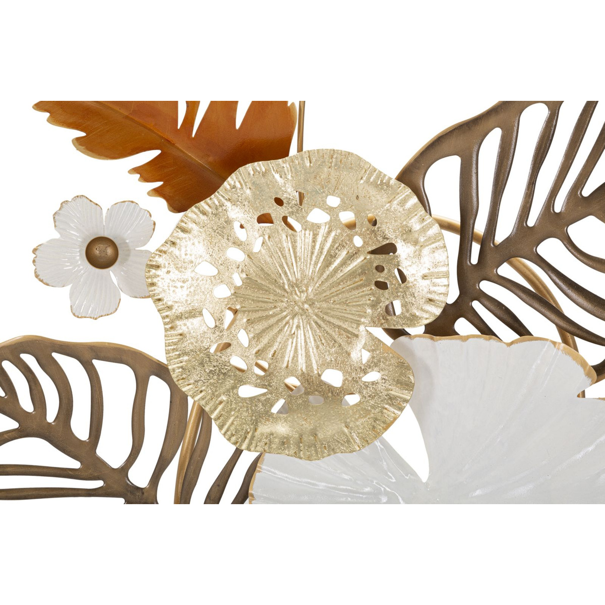 Kendra Home - Decorazione in Metallo 3D Fiori 28, Multicolore, 50,8x7x87 cm